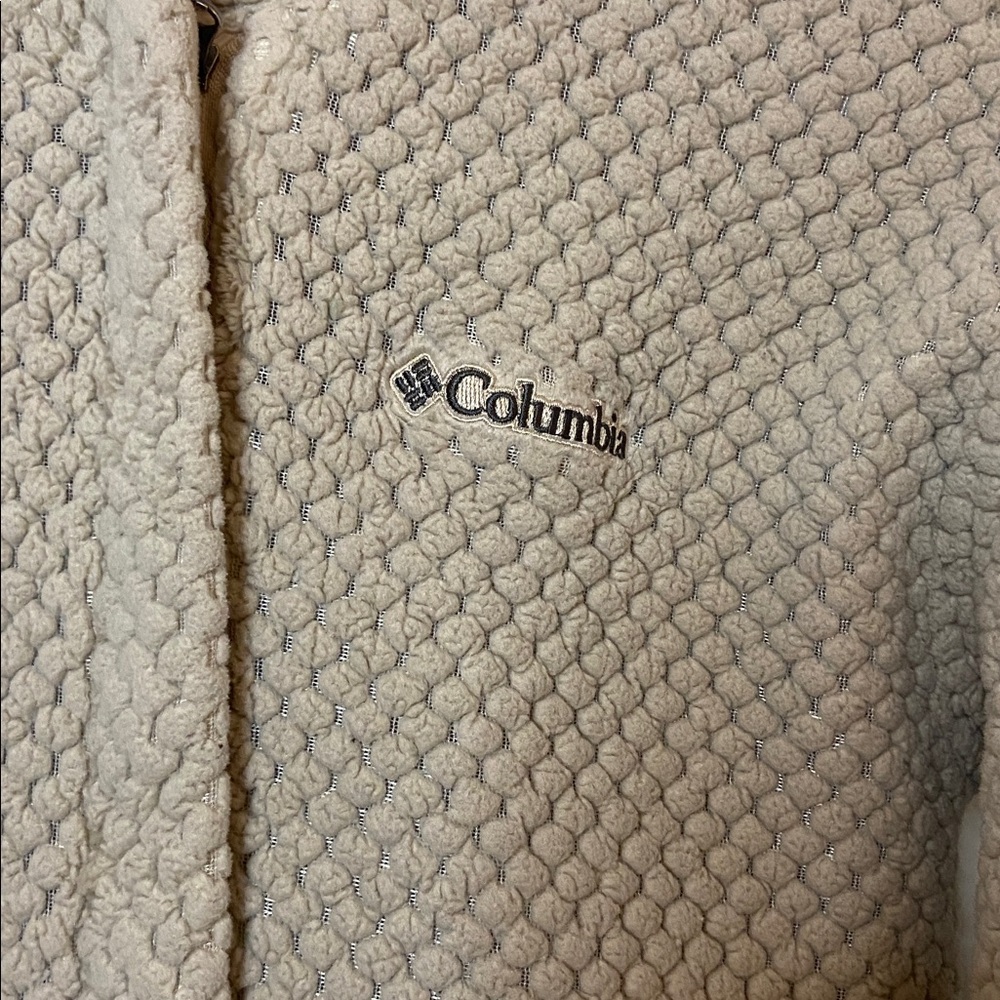 Columbia girls youth L quilted zip up neutral color - Picture 2 of 5